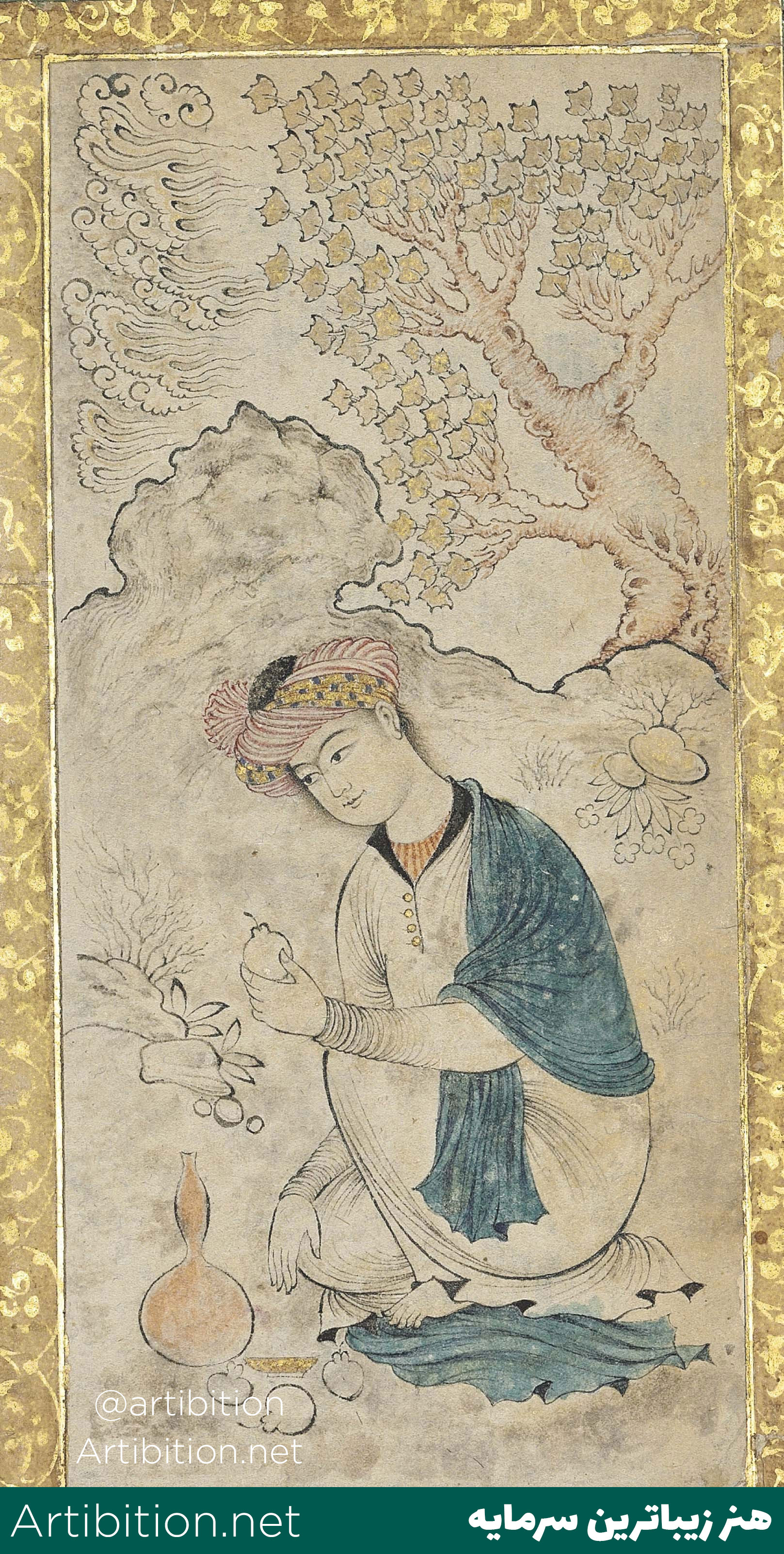 مینیاتور هنرمند نامعلوم ایران دوره صفوی قرن 17